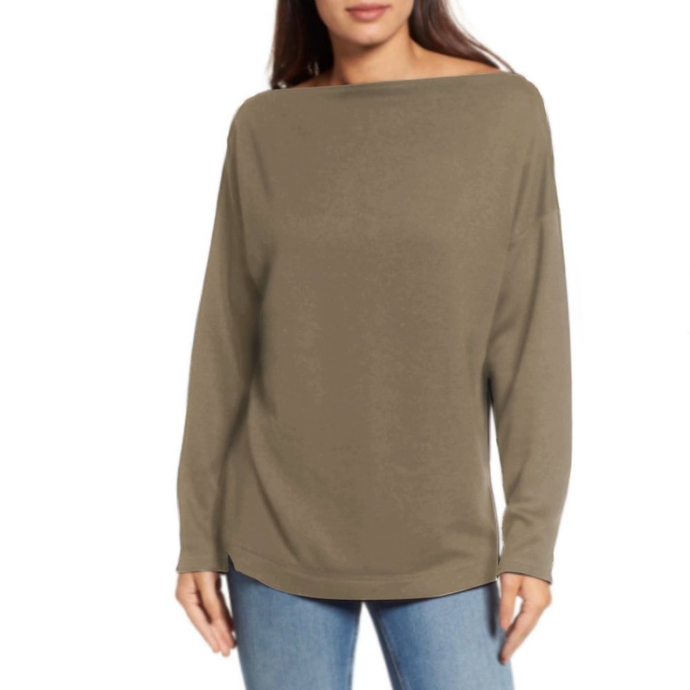 NWOT Caslon® Bateau Neck Knit Tunic